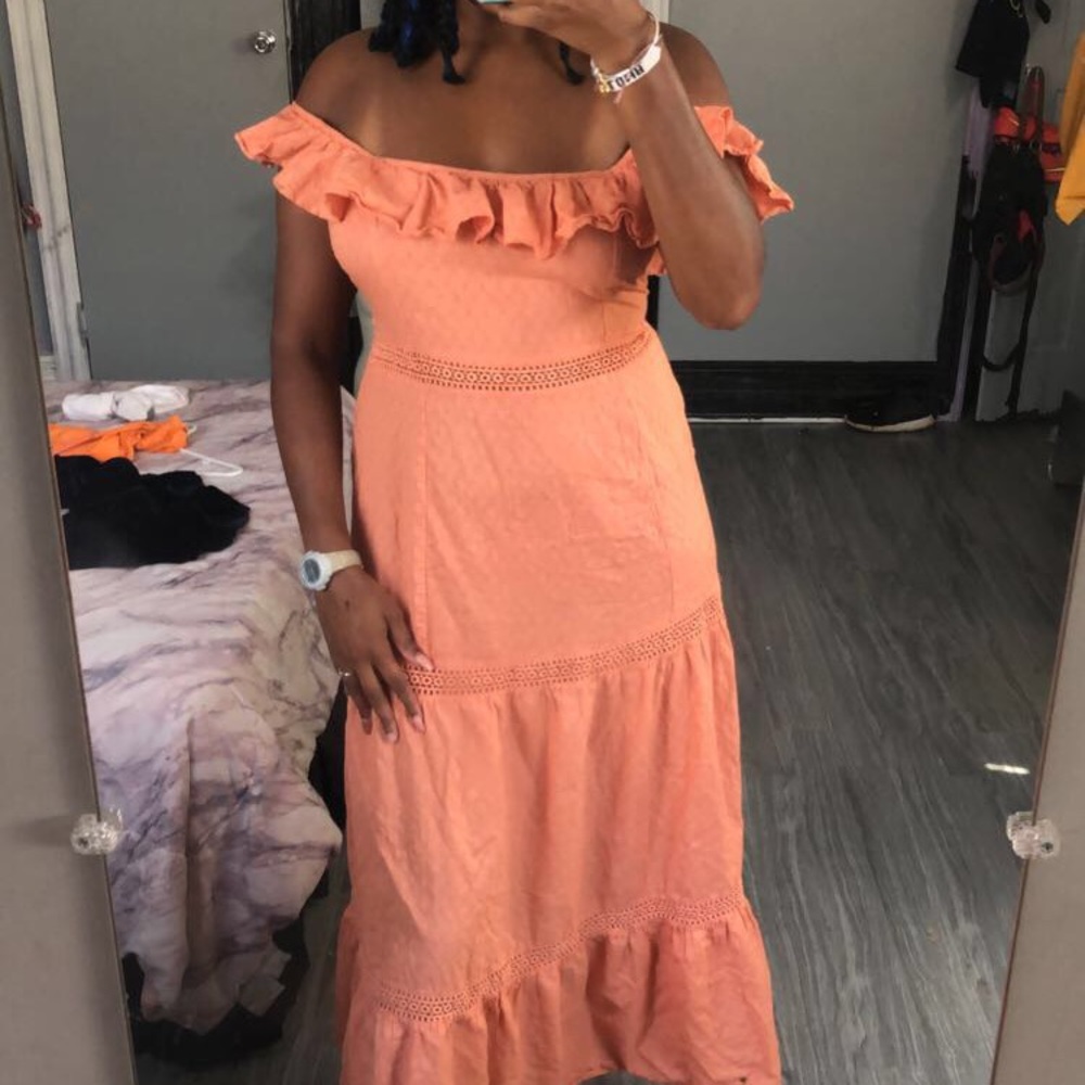 Coral dress
